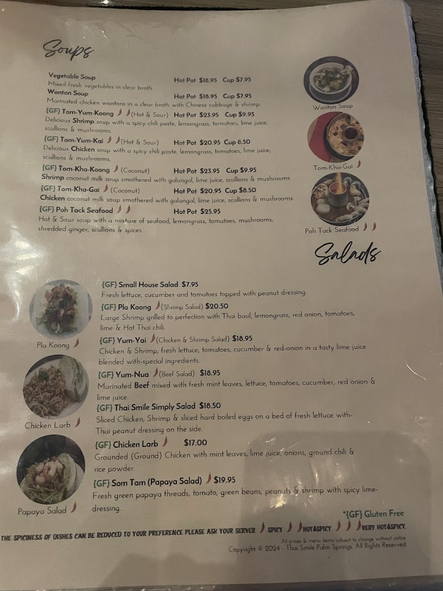 Thai Smile Palm Springs Menu - Image 6